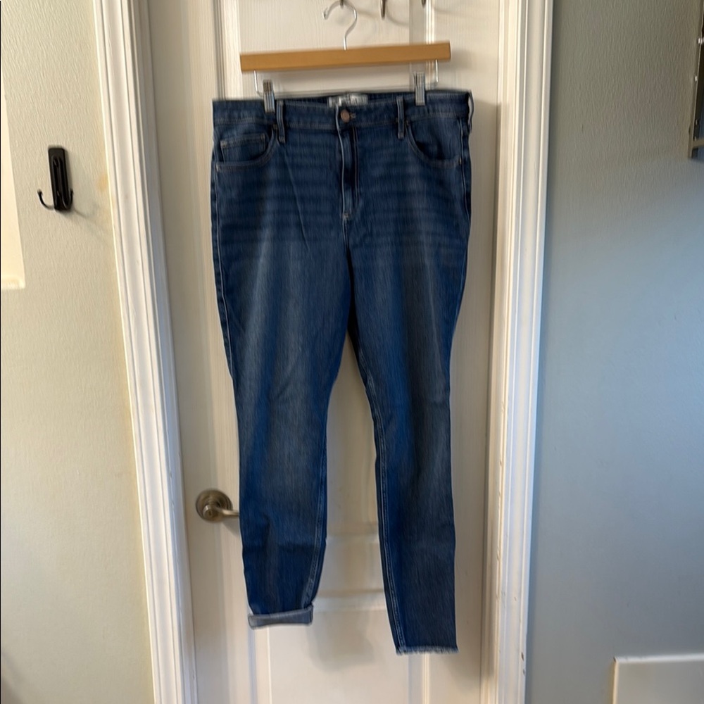 Hollister Blue Skinny Jeans with Tapered Ankle